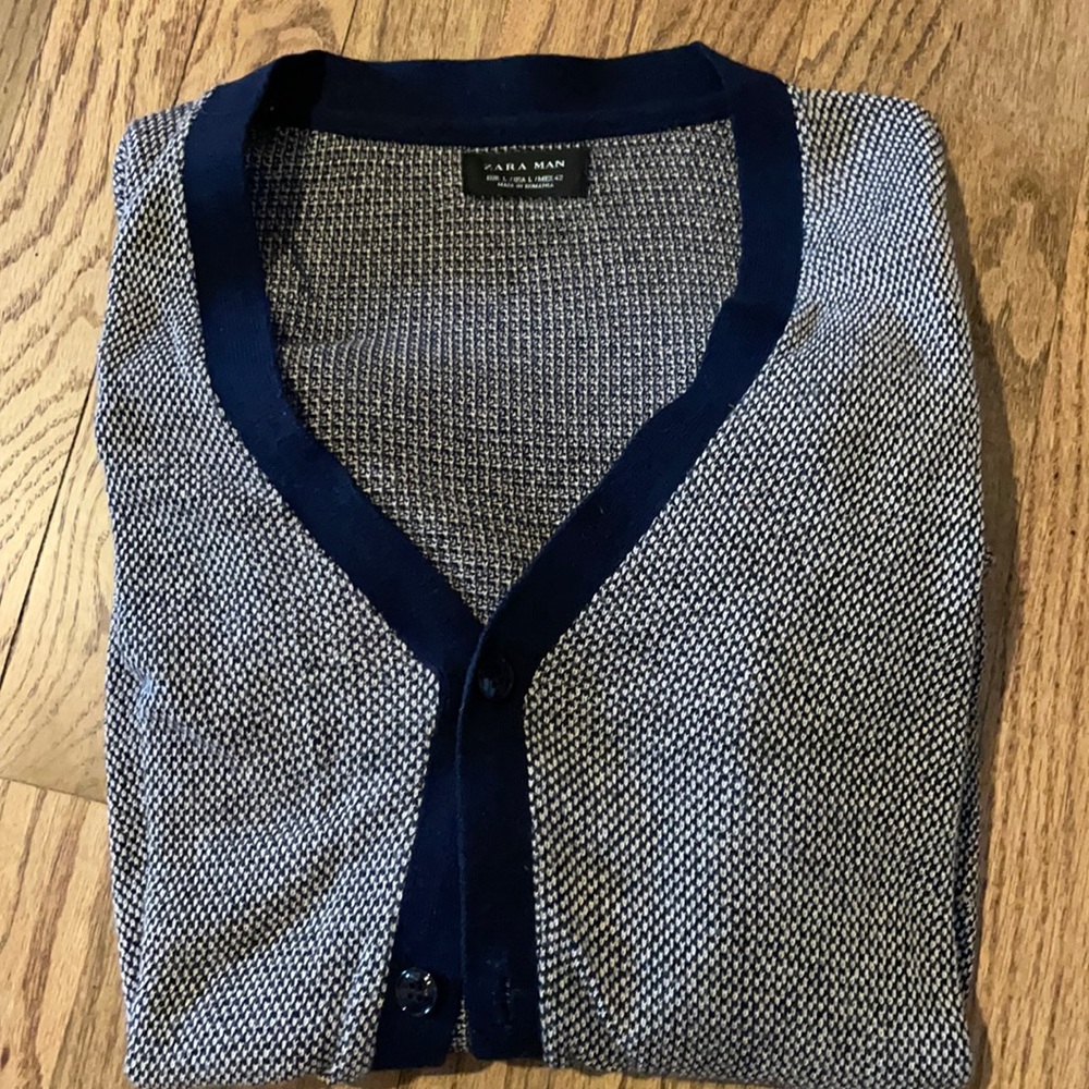Zara Man Men’s Button Up Sweater